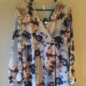 Pink Blush maternity/nursing top